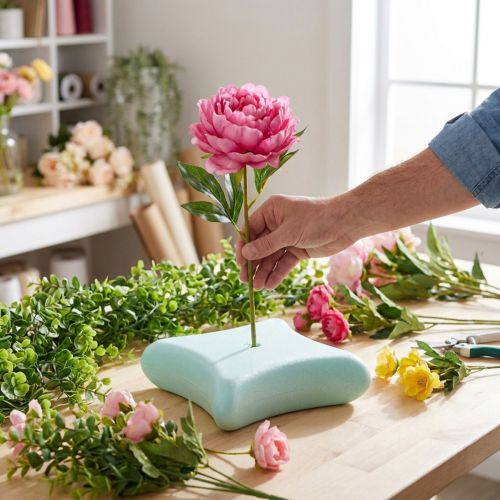 Styropor Gesteckkissen Mintgrün 30 x 30 cm 2 Stück für Gedenk- und Trockenfloristik | Floristik24.ch