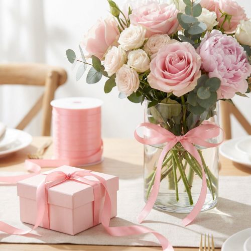 Schleifenband Polypropylen rosa 10mm x 250m Geschenk- und Dekorationsband | Floristik24.ch