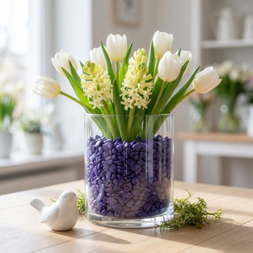 Dekosteine aus Naturstein 9-13 mm Violett 2 kg für Innen- und Aussenbereich | Floristik24.ch