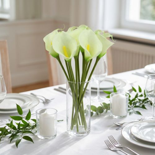 Mini Calla künstlich weiß L 28cm 12St | Floristik24.ch