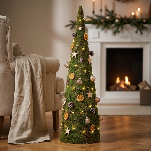 Weihnachtsbaum aus konserviertem Moos in Grün 100cm | Floristik24.ch