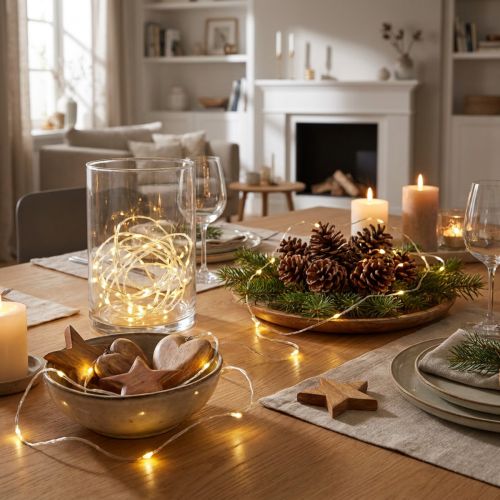 LED-Lichterkette Innen Warmweiss 2m Timer 6er Set
