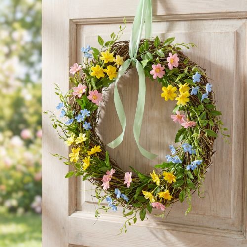 Artikel Rebenkranz mit Heu Ø40cm – Naturkranz für Tür- und Wanddekoration