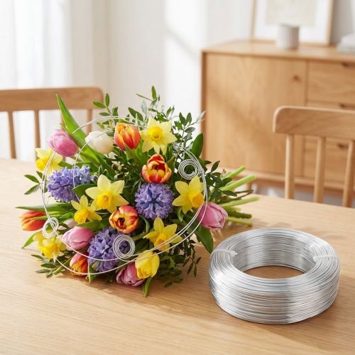 Aluminiumdraht Ø1mm Silber 250g 120m für Floristik und Bastelarbeiten | Floristik24.ch