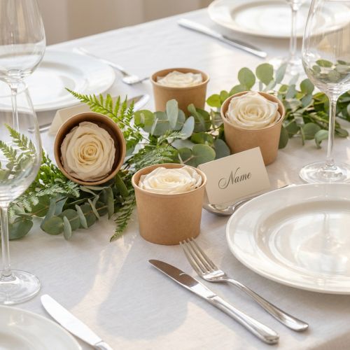 Konservierte Rosenköpfe Weiss 5cm 6 Stück für Dekoration | Floristik24.ch