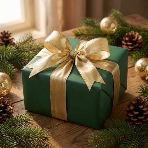 Artikel Geschenkband mit Drahtkante 25mm x 25m Gold Polyester Polyamid