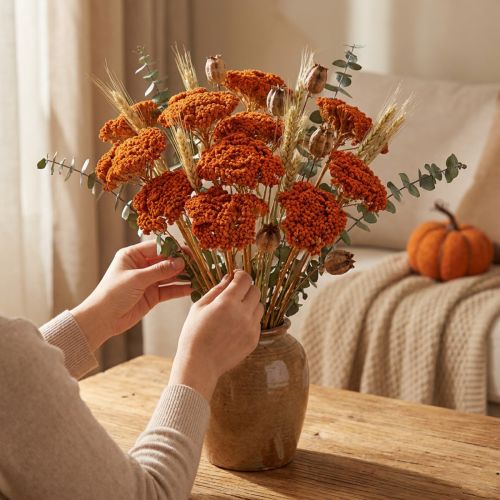 Achillea Orange Trockenblumen Schafgarbe 45-60 cm 1 kg | Floristik24.ch