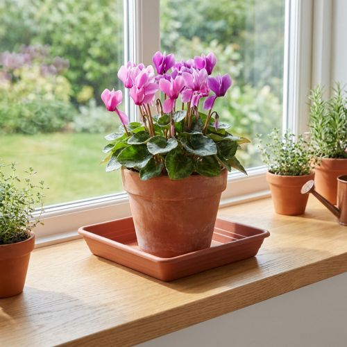 Untersetzer eckig Kunststoff 20x20cm Terrakotta für Pflanzkübel | Floristik24.ch