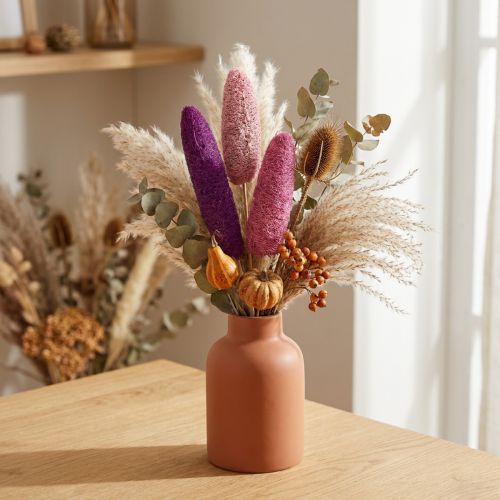 Grosse Luffa am Stiel Rosa und Erika 8–30 cm, 25 Stück | Floristik24.ch