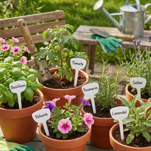 Pflanzensteckschild Kunststoff Weiss 8cm 100 Stück Wetterfest | Floristik24.ch