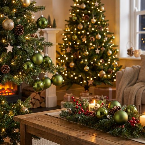 Weihnachtskugeln aus Glas Grün-Mix Ø6cm 24 St | Floristik24.ch
