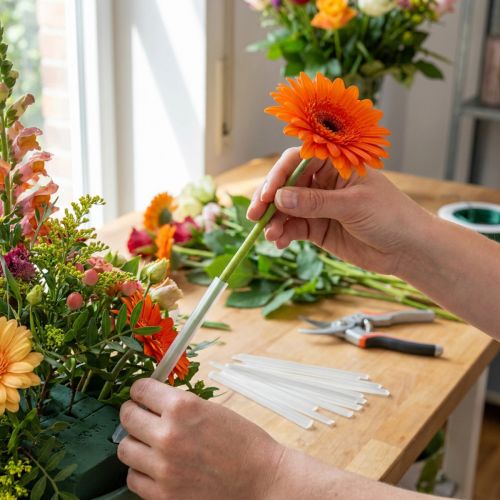Artikel Transparente Kunststoff-Schrumpfschläuche 19mm x 20cm, 1000 Stück für Gerbera