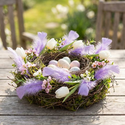 Artikel Echte Vogelfedern kurz 30g Hellviolett 5–12cm für Basteln und Dekoration