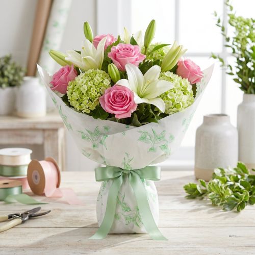 Blumenseidenpapier Efeumotiv 75cm Grün Recyclingpapier 9kg für Blumen und Verpackung | Floristik24.ch