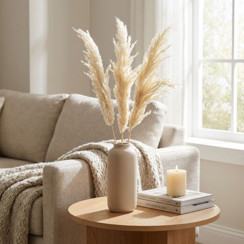 Artikel Pampasgras Creme Trockengras gebleicht 95–98 cm 3 Stück für Dekoration