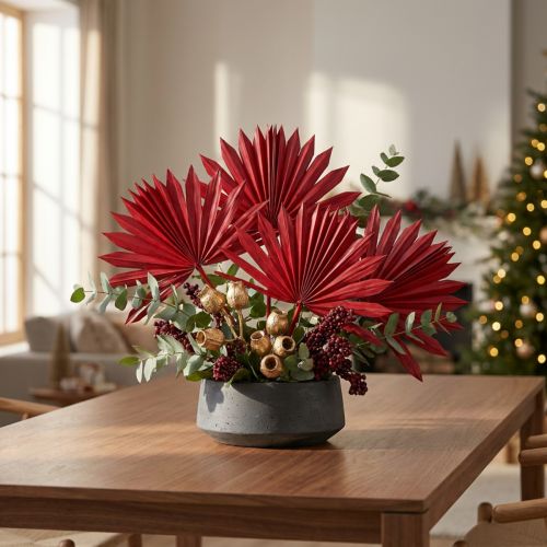 Artikel Palmspear mini aus Palmenblatt, Rot, 50 Stück, 32–45 cm