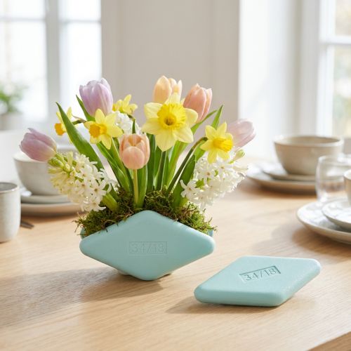 Styropor-Rhomben Mintgrün 18x34cm 2 Stück für Bastel- und Floristikdekorationen | Floristik24.ch
