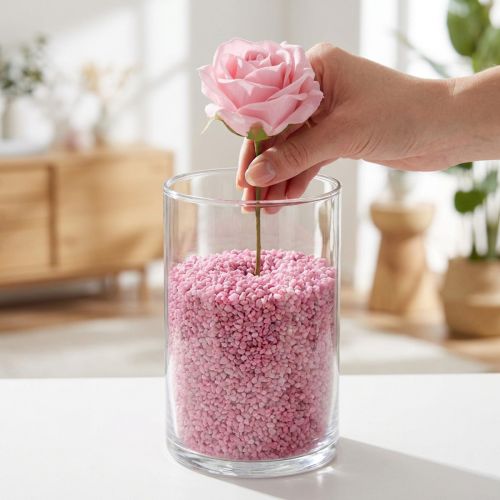 Dekogranulat aus Marmor Pink 2–3mm 2kg – Für Tischdekoration und Bastelarbeiten | Floristik24.ch