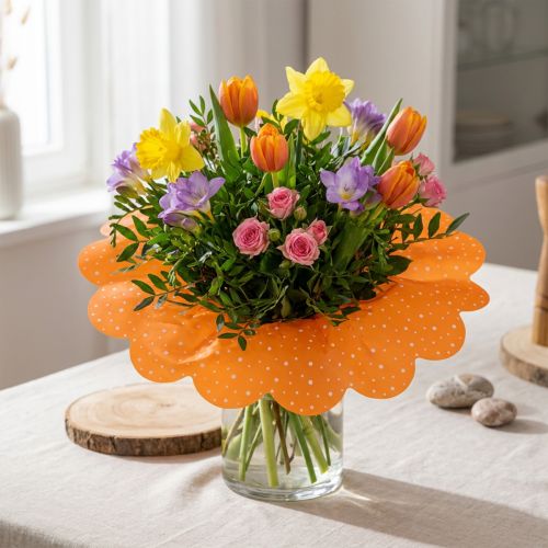 Rondella-Manschette Orange Ø48cm 50St | Floristik24.ch