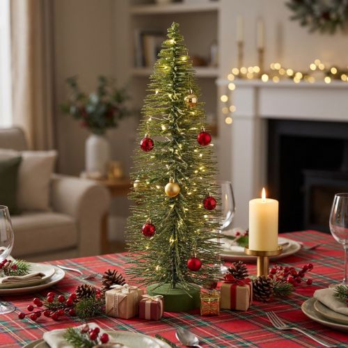 Deko Tannenbaum 90 cm künstlich grün mit Standfuss für Tischdekoration | Floristik24.ch