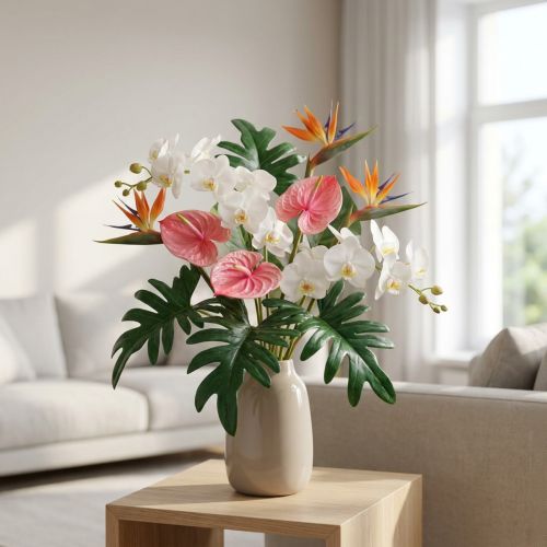 Künstliches Philodendron-Blatt 31 cm Grün, Set mit 12 Stück | Floristik24.ch