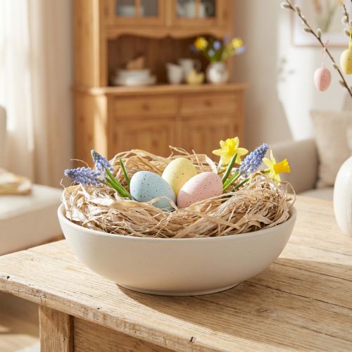 Artikel Pflanzliche Naturfasern Jutefaser Weiss gewaschen 300g DIY Dekoration Floristik