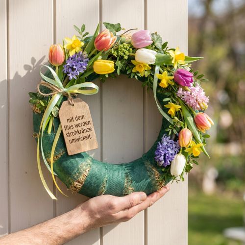 Römerwickelband aus Bio-Vlies 6 cm Grün 75 m für Floristik | Floristik24.ch