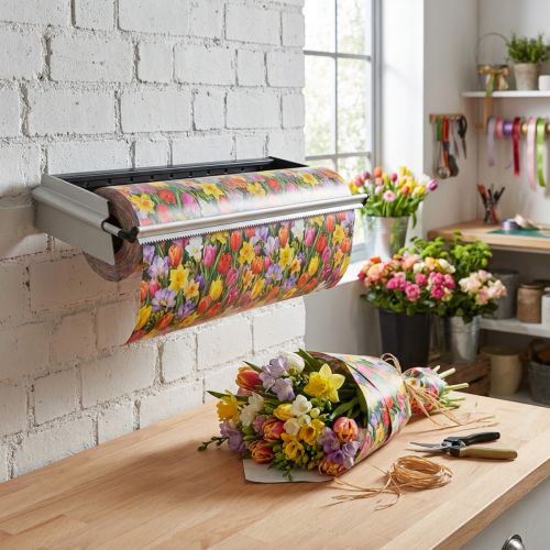 Artikel Wandabroller für Papier und Folien 50 cm – Metall, Kunststoff – Schwarz/Silber