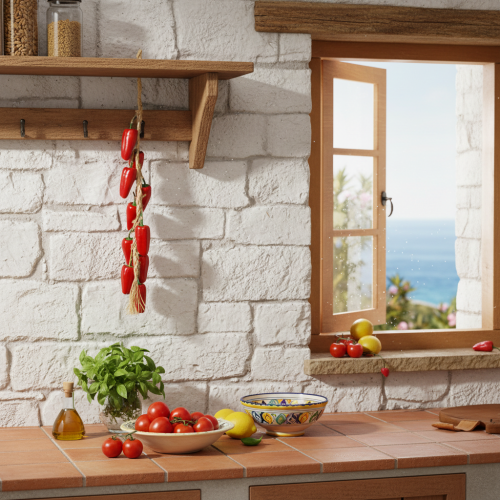 Artikel Dekohänger Paprika Rot am Strang Natur Sommer L60cm