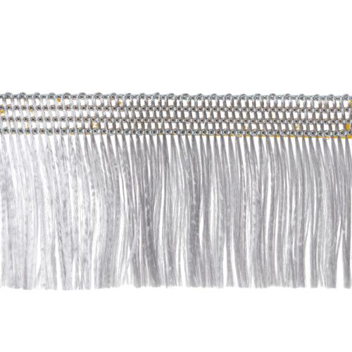 Artikel Selbstklebendes Haarfransenband Acetat-Viskose Silber 25m x 40mm