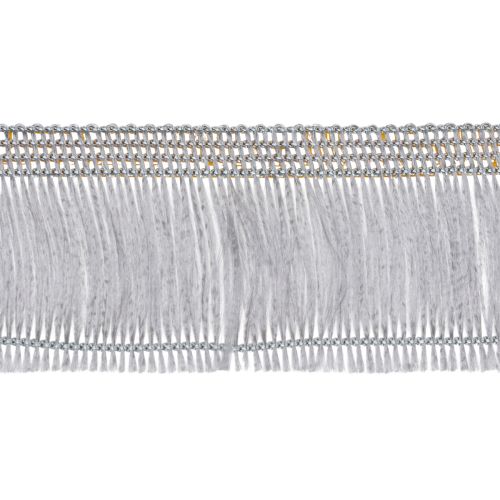 Selbstklebendes Haarfransenband Acetat-Viskose Silber 25m x 40mm | Floristik24.ch
