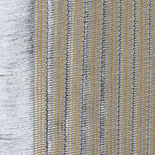 Selbstklebendes Haarfransenband Acetat-Viskose Silber 25m x 40mm | Floristik24.ch