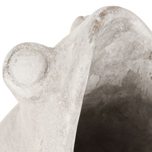 Artikel Frosch Deko Pflanztopf Blumentopf Beton Grau H18,5cm