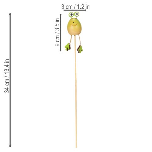 Artikel Frosch Gartenstecker zur Dekoration von Pflanzenkübeln im Frühjahr oder Sommer 34cm 6 St