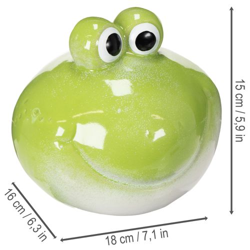 Artikel Frosch Dekofigur süße Keramik Figur für Wohnzimmer Tischdeko 18cm