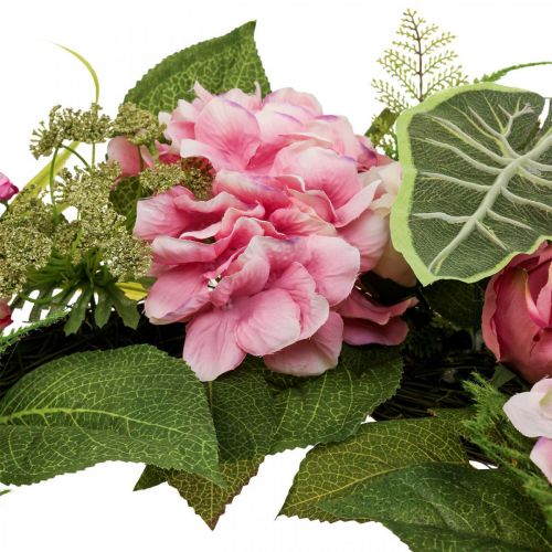 Floristik24 Frühlingkranz Pfingstrose Ranunkel Kranz Künstlich Ø50cm