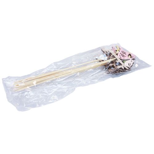 Artikel Frühlingsdeko Blumenstecker Holz Vogel Deko 7×10cm 12 St