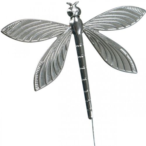 Floristik24 Frühlingsdeko, Dekostecker Libelle, Hochzeitsdeko, Sommer, Metall-Libelle 12St