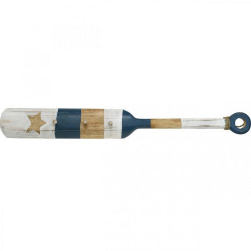Floristik24 Garderobe Wanddeko Paddel Maritime Deko Holz Dunkelblau 1m