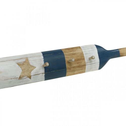 Floristik24 Garderobe Wanddeko Paddel Maritime Deko Holz Dunkelblau 1m