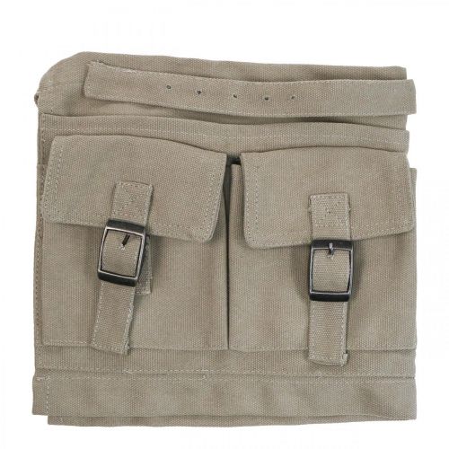 Floristik24 Garten Werkzeugtasche Gürtel Gartengürtel Khaki L112cm