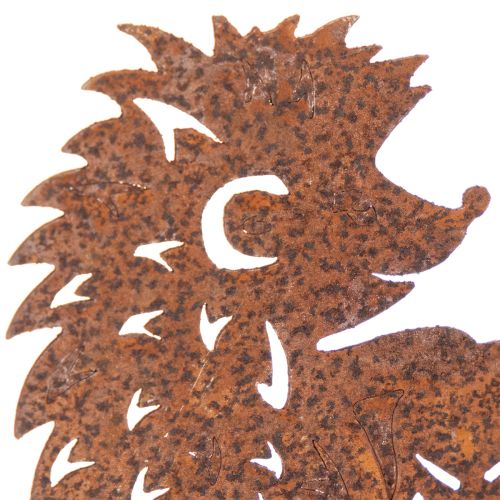Gartenstecker Metall Igel Motiv Rostoptik 53cm | Floristik24.ch
