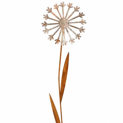 Floristik24 Gartenstecker Pusteblume Edelrost Metall Ø18 H88cm