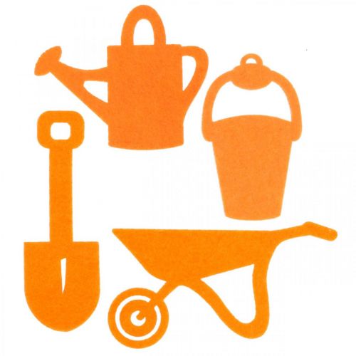 Gartenwerkzeug Filz Orange 24 St