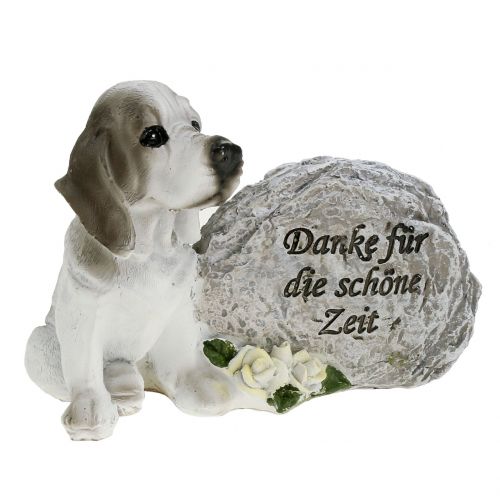 Floristik24 Gedenkstein für Hunde 8cm x 11,5cm x 7cm 2St