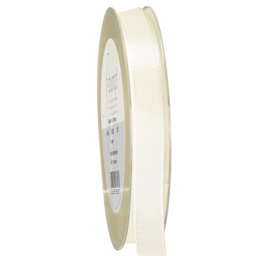 Geschenk- und Dekorationsband Taftband Creme 15mm 50m