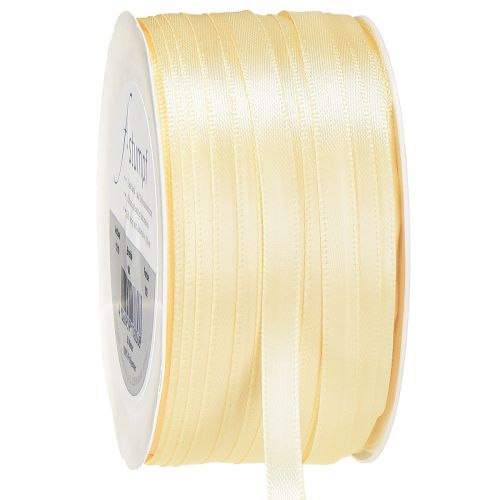 Geschenkband Creme Dekoband Satinband 6mm × 50m