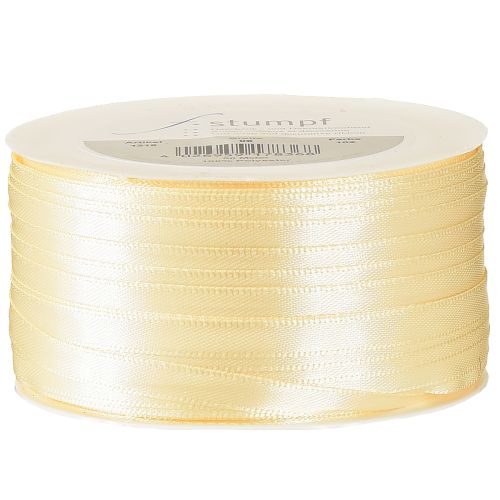 Artikel Geschenkband Creme Dekoband Satinband 6mm × 50m