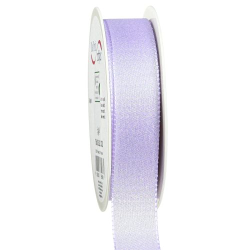 Geschenkband Lila Glimmer Dekoband Flieder 25mm 20m