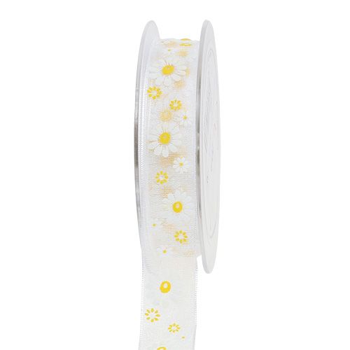 Geschenkband Weiß 20mm 20m | Floristik24.ch